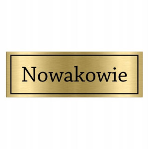 TABLICZKA na DRZWI z Nazwiskiem 15x5 WIELE WZORÓW