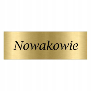 TABLICZKA na DRZWI z Nazwiskiem 15x5 WIELE WZORÓW