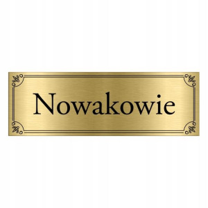TABLICZKA na DRZWI z Nazwiskiem 15x5 WIELE WZORÓW