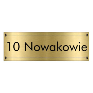 TABLICZKA na DRZWI z Nazwiskiem 15x5 WIELE WZORÓW