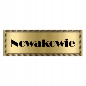 TABLICZKA na DRZWI z Nazwiskiem 15x5 WIELE WZORÓW