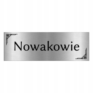 TABLICZKA na DRZWI z Nazwiskiem 15x5 WIELE WZORÓW