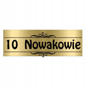 TABLICZKA na DRZWI z Nazwiskiem 15x5 WIELE WZORÓW