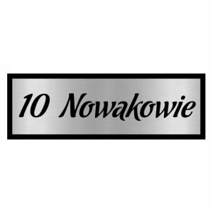 TABLICZKA na DRZWI z Nazwiskiem 15x5 WIELE WZORÓW