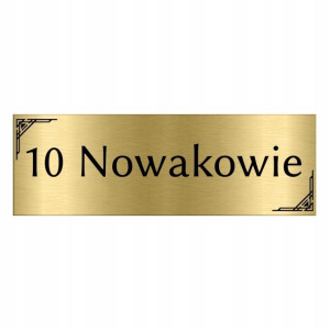 TABLICZKA na DRZWI z Nazwiskiem 15x5 WIELE WZORÓW