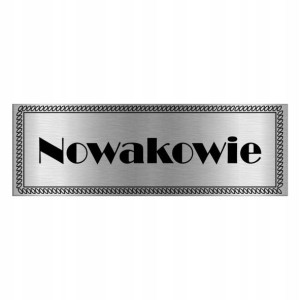 TABLICZKA na DRZWI z Nazwiskiem 15x5 WIELE WZORÓW