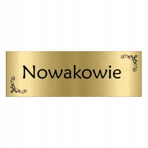 TABLICZKA na DRZWI z Nazwiskiem 15x5 WIELE WZORÓW