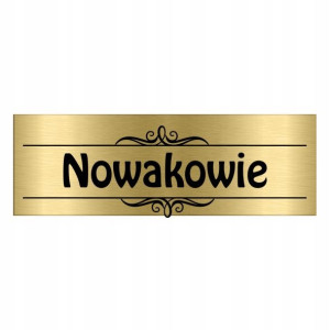 TABLICZKA na DRZWI z Nazwiskiem 15x5 WIELE WZORÓW
