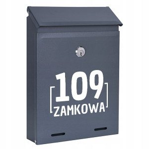 SKRZYNKA na listy POCZTĘ Numer DOMU Dużo Wzorów UV