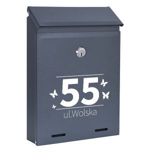 SKRZYNKA na listy POCZTOWA Numer DOMU Dużo Wzorów