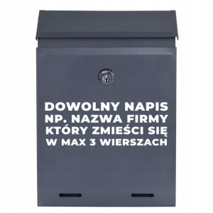 Skrzynka Na Listy Pocztowa York Z Własnym Napisem