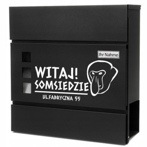 SKRZYNKA POCZTOWA na LISTY Nadruk Śmieszne WZORY