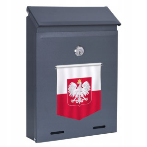 SKRZYNKA Pocztowa na LISTY PATRIOTYCZNE Wzory Stal