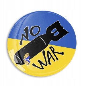 Przypinka 44 Stop Wojnie No War Anty Putin Ukraina