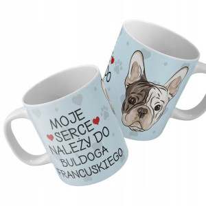 Kubek dla Psiary BULDOG FRANCUSKI Imię Psa +GRATIS
