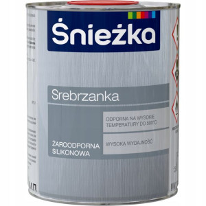 ŚNIEŻKA SREBRZANKA żaroodporna silikonowa odporność do 500°C 800ml