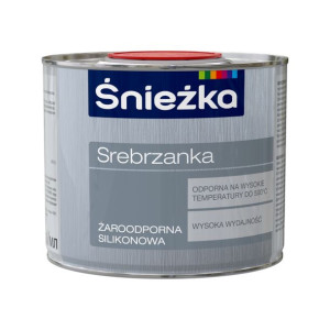ŚNIEŻKA SREBRZANKA żaroodporna silikonowa odporność do 500°C 500ml