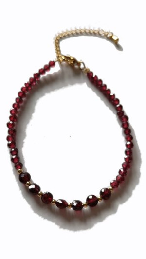 Bransoletka z naturalnego kamienia Granat