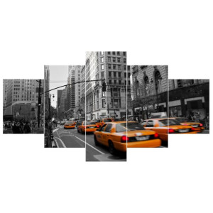 Manhattan Taxi   - obraz drukowany  150x80cm