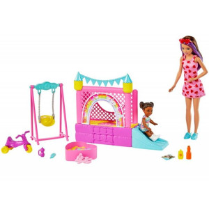 Barbie - Opiekunka Skipper - Dmuchany Zamek - Hhb67