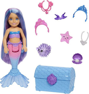 Barbie Mermaid Power - Moc Syrenek - Lalka Chelsea - Hhg57