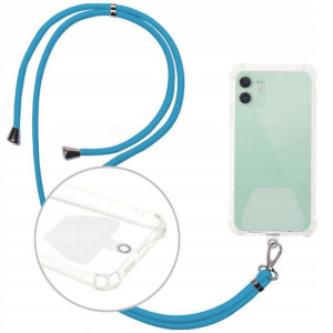 Smycz Zawieszka Cross Do Etui Telefonu NIEBIESKI