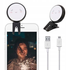 Ledowa Lampa Beauty Selfie Na Prezent Wz 8 Czarna