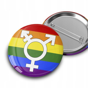 PRZYPINKA 44mm PARADA Równości LGBT PRIDE WZORY