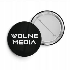 Przypinka Pin 38mm Button Anty-pis Wolne Media 01