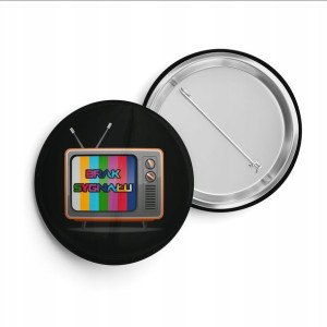 Przypinka Pin 38mm Button Anty-pis Wolne Media 06