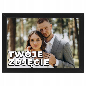 OBRAZ Dekoracyjny TWOJE ZDJĘCIE w RAMIE 50x70