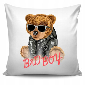 Poduszka dekoracyjna BIAŁA Wiele Wzorów TEDDY BEAR