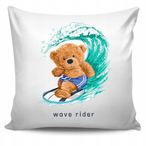 Poduszka dekoracyjna BIAŁA Wiele Wzorów TEDDY BEAR