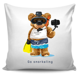 Poduszka dekoracyjna BIAŁA Wiele Wzorów TEDDY BEAR