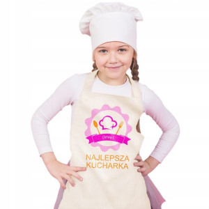 FARTUSZEK Kuchenny dla Dzieci Twoje IMIĘ MiX WZORY