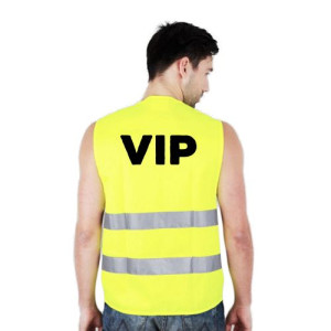 KAMIZELKA Odblaskowa L z nadrukiem wzór VIP 01