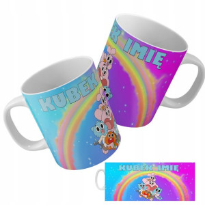 KUBEK 330ml Śmieszny Prezent BAJKI DUŻO WZORÓW MiX