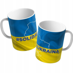 Kubek 330ml Wolna Ukraina Solidarni Z Ukrainą