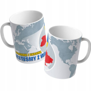 Kubek 330ml Wolna Ukraina Solidarni Z Ukrainą