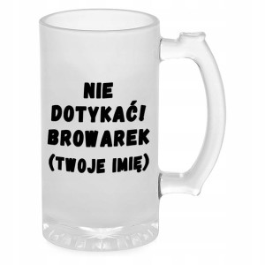 KUFEL do PIWA Matowy z Własnym IMIENIEM wzór 02