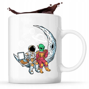Kubek Biały z nadrukiem Prezent Obcy ALIEN 16