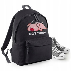 PLECAK Szkolny Młodzieżowy Czarny wzór PIGGY 01