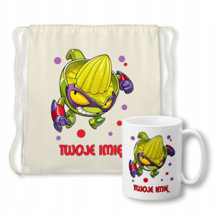Zestaw Worek + Kubek do przedszkola IMIĘ WZORY