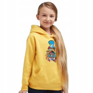 Bluza Dzieci z kapturem Żółta 116cm PSI PATROL 02