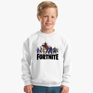 BLUZA Dziecięca Biała FORTNITE Dużo Wzory - 164 cm