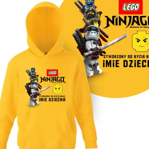 BLUZA Kaptur Dziecięca LEGO NINJAGO - 116 cm IMIĘ