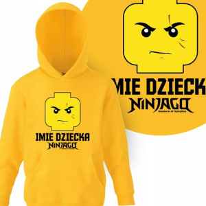 BLUZA Kaptur Dziecięca LEGO NINJAGO - 140 cm IMIĘ