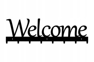 Welcome 70cm wieszak ścienny dekoracja wystrój dom