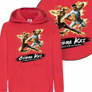 Dziecięca Bluza Z Kapturem Cobra Kai Karate - 140