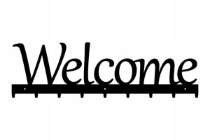 Welcome 80cm wieszak ścienny dekoracja wystrój dom